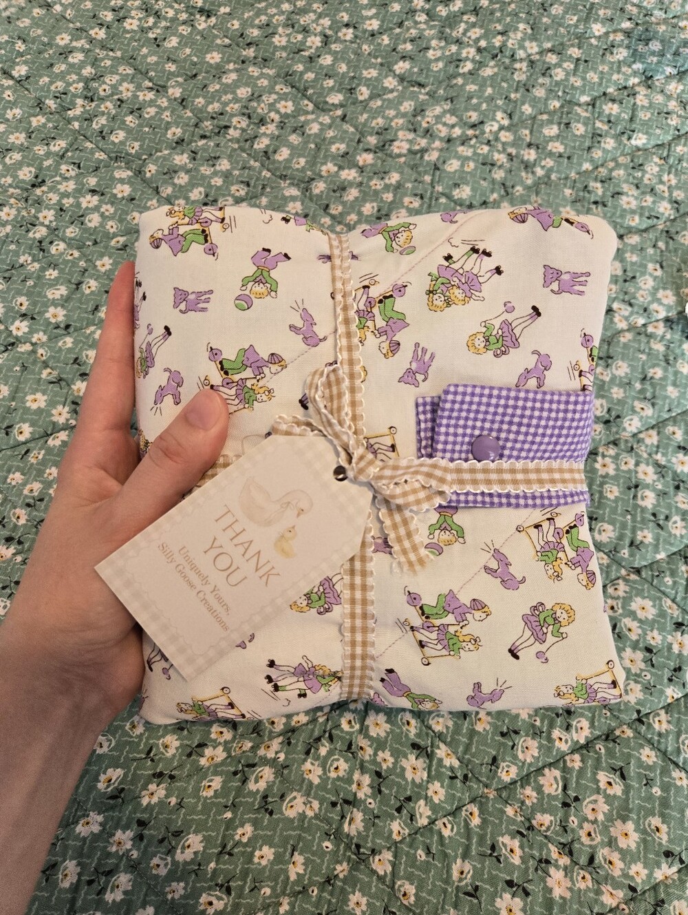Playful Portable Diaper Change Mat Handmade Baby Shower Gift